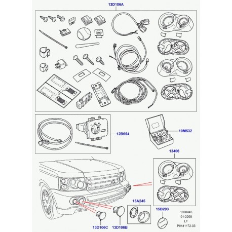 Land rover lampe Range Sport (VUB500300)