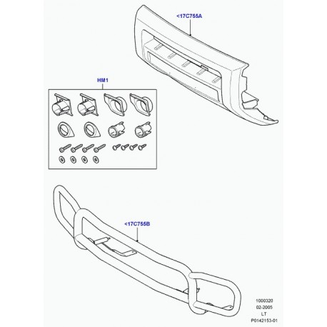 Land rover barre protection Range Sport (VUB502510)