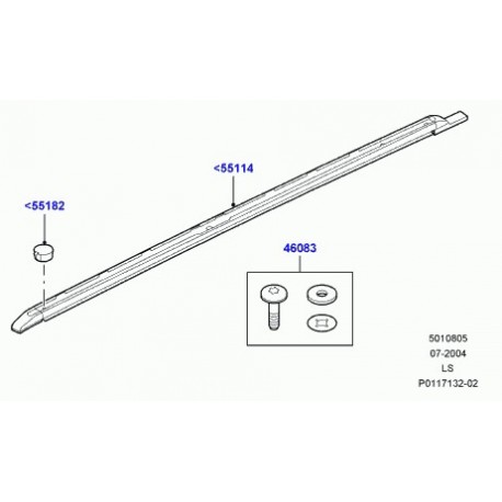 Land rover jeu de pieces de fixation Discovery 3 (VUB502870)