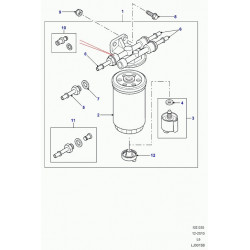 Changer le support filtre à gasoil sur Defender 110 Td5