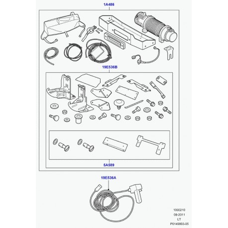 Land rover systeme a telecommande Discovery 3, Range Sport (VUB504070)