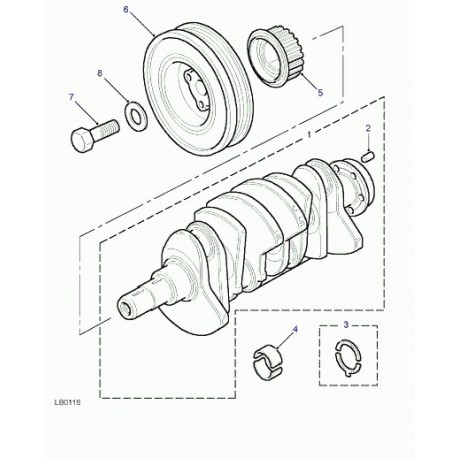 Land rover rondelle de pression Freelander 1 (WAM2492L)