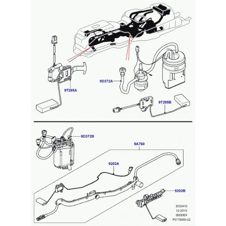 Land rover transmetteur jauge de combustib Range Sport (WGI500080)