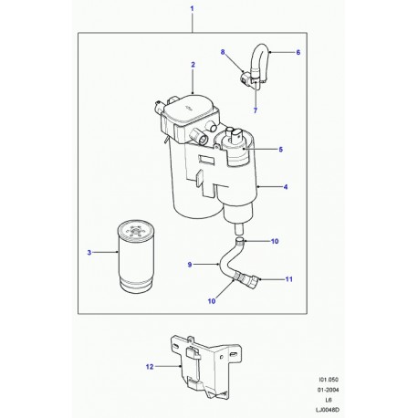 Land rover tuyau flexible Freelander 1 (WJH105400)