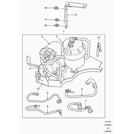 Land rover filtre carburant Freelander 1 (WJN000080)