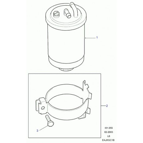 Land rover cartouche filtrante filtre combustible Freelander 1 (WJN10046)