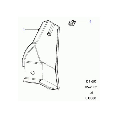 Land rover ecran thermique Freelander 1 (WJW500010)