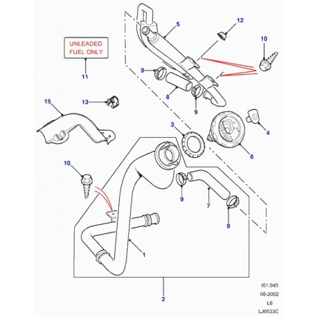 Land rover jonc d'arret Freelander 1 (WLO500020)