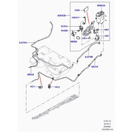 Land rover soupape de commande Evoque et Range Sport (WTR500030)