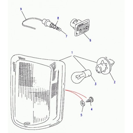 Land rover feu indicateur de direction avant Discovery 1 (XBD100760)