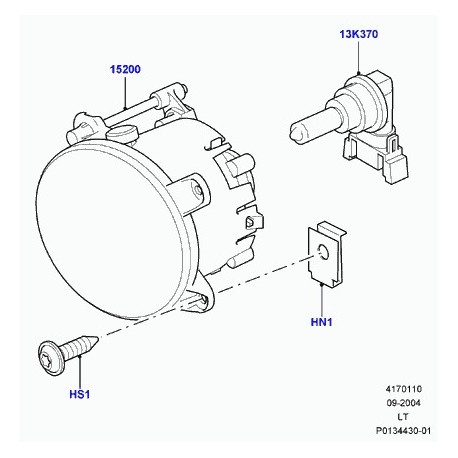 Commander ampoule antibrouillard avant Discovery 2, 3, Freelander 1 et  Range L322, Sport BRITPART (49504) pas cher sur RLD Autos