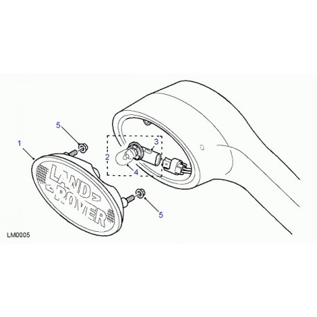 Land rover porte ampoule Discovery 3, Freelander 1, Range Sport (XBP100210)