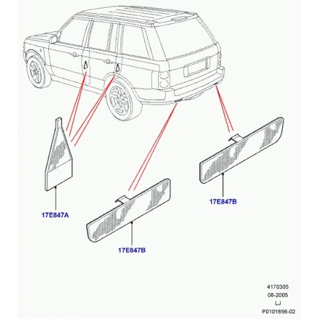 Land rover pare-pierres Range L322 (XDJ000010)