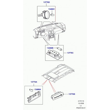 Land rover boitier Range L322 (XDM500100PVA)