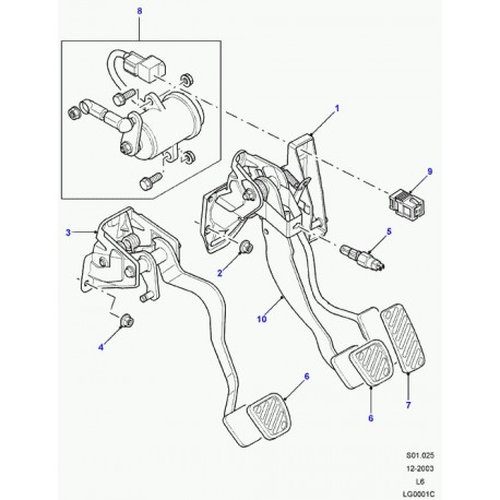 Land rover contacteur feu stop Freelander 1 (XKB100080L)