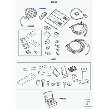 Land rover interrupteur Discovery 3 (XKB500080)