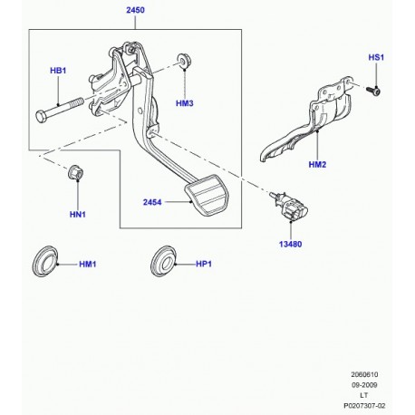 Land rover contact de feu stop (XKB500110)