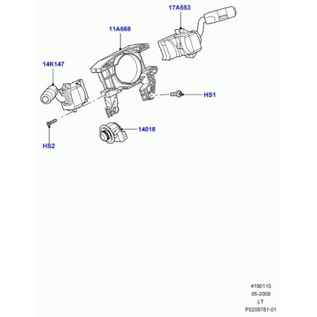 Land rover interrupteur Discovery 3, Range Sport (XPE500110)