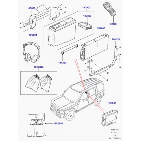 Land rover support Discovery 3 (XQU500180)