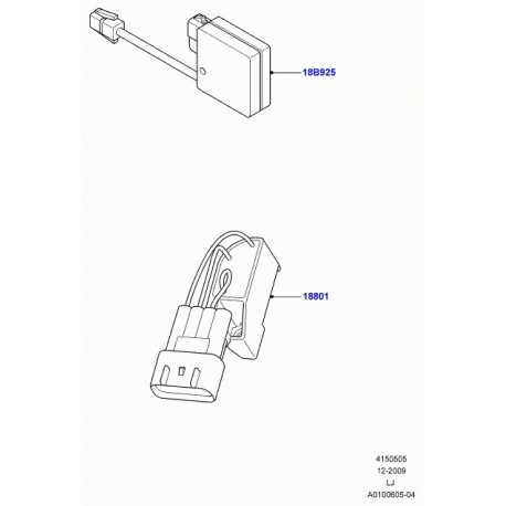 Land rover filtre anti-parasitage de radio Range L322 (XUE000030)