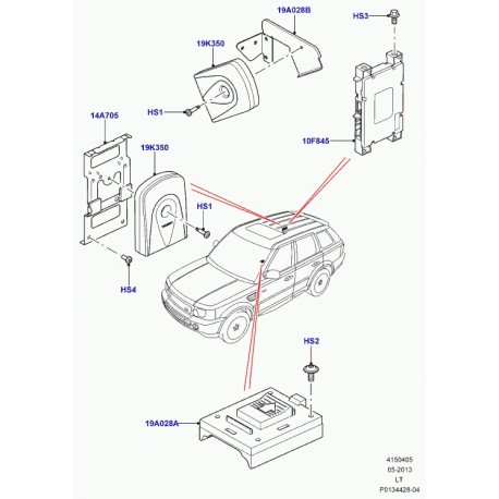 Land rover unite commande mobile Discovery 3, Range L322, Sport (XVJ500460)