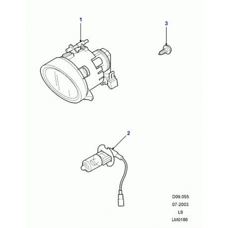 Land rover ampoule Discovery 2, 3,  Freelander 1 et Range L322,  Sport (XZQ000110)