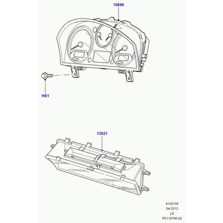 Land rover tableau de bord Discovery 3 (YAC500028PVJ)