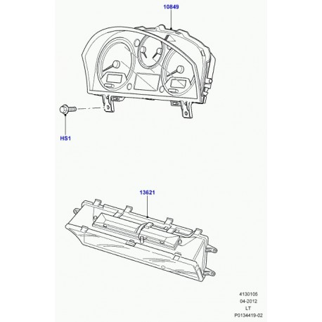 Land rover tableau de bord Range Sport (YAC500445PVJ)