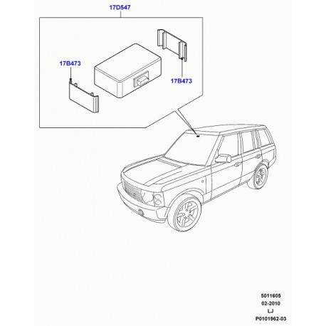 Land rover arretoir Range L322 (YDI100000L)