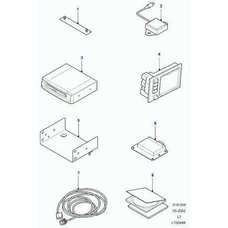 Land rover disque compact carte Range P38 (YIW500050)