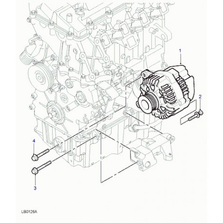 Land rover alternateur Freelander 1 (YLE500170)