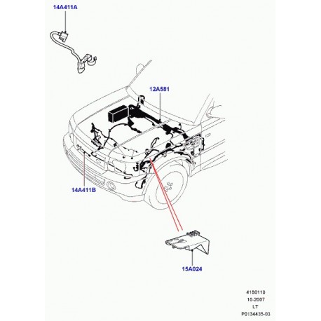 Land rover cablage Range Sport (YMB507170)
