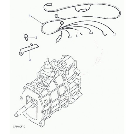Land rover cablage boite de vitesses Discovery 2 (YMD111883)