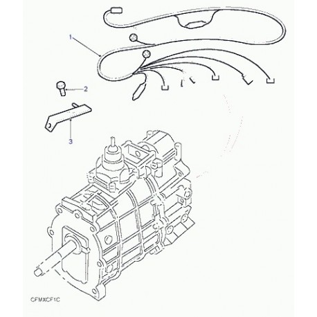 Land rover cablage boite de vitesses Discovery 2 (YMD111893)