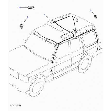 Land rover cablage Discovery 2 (YMD113080)