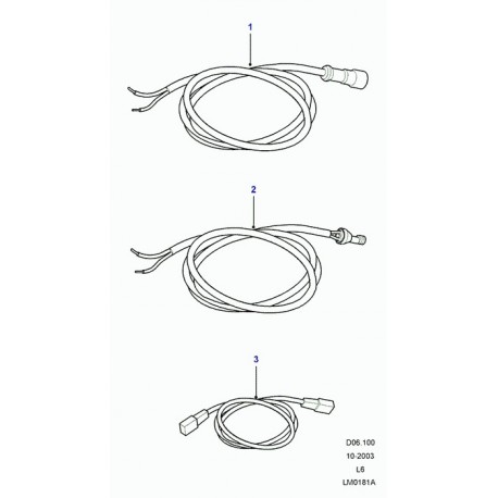 Land rover cable reglage glissement freinage Freelander 1 (YMD501830)