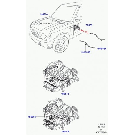 Land rover cablage Range L322 (YME500140)