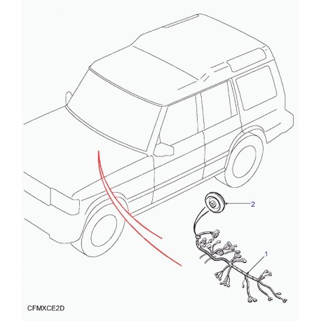 Land rover cable de liaison Discovery 2 (YMG114472)