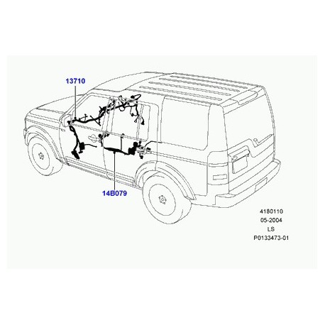 Land rover cablage Discovery 3 (YMG503240)