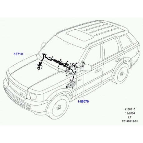 Land rover cablage Range Sport (YMH500174)