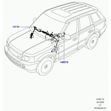 Land rover cablage Range Sport (YMH500811)