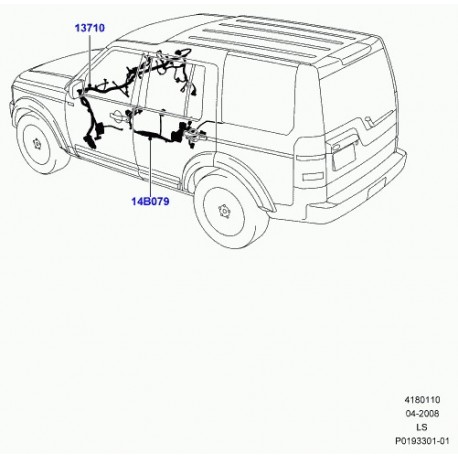 Land rover cablage Discovery 3 (YMH501340)