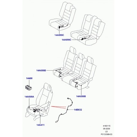 Land rover cable Discovery 3 (YML500801)