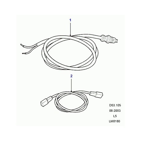 Land rover cablage Discovery 2 (YMQ105630)