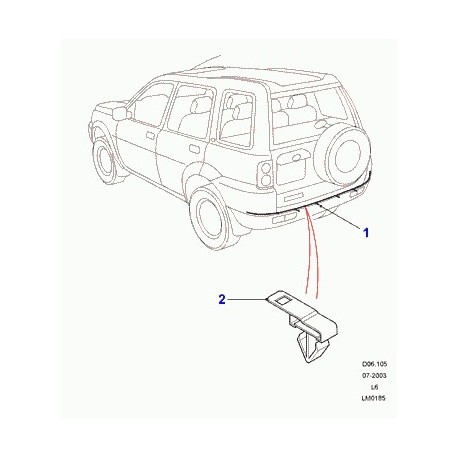 Land rover cable de liaison Freelander 1 (YND500110)