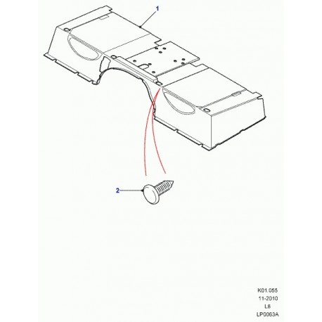 Land rover agrafe Defender 90, 110, 130 (YOO5098PMP)