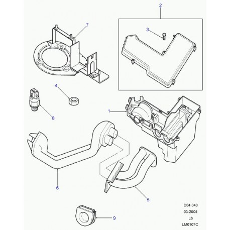 Land rover boitier Freelander 1 (YPC000110)