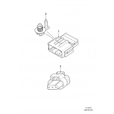 Land rover connecteur de fils F-Type,  Evoque,  Range L322,  L405,  Sport (YPC106490)