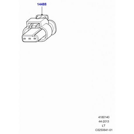 Land rover connecteur de fils Defender 90, 110, 130, Discovery 3, Range L322, Sport (YPC803170)