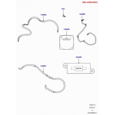 Land rover porte fusible Range L322 (YQE500400)